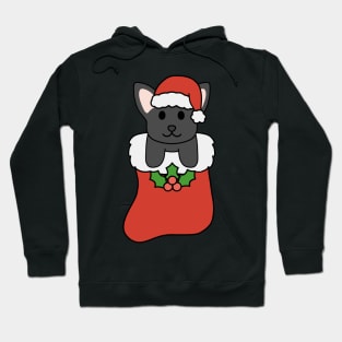 Christmas Black Chihuahua Stocking Hoodie